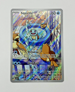 Pokemon Squirtle TCG 148/142 Stellar Crown Illustration Rare Card NM Condition - Image 1