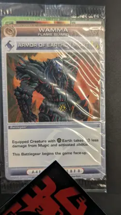 Chaotic Fire And Stone 3 Card Promo Featuring Armor Of Earthen Might 63/100 - Image 1