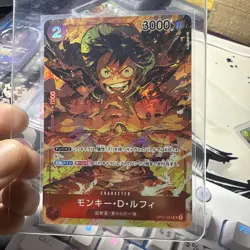 One Piece Card Monkey D Luffy SR parallel OP01-024 Romance Dawn JP - Image 1