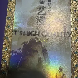 One Piece Waifu Collection Metal Gold NICO ROBIN Sexy Waifu Card 2/16 - Image 3