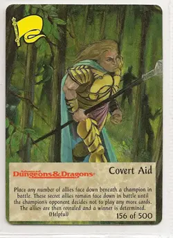 Spellfire 4th Edition Card M/NM 156/500 Covert Aid - Image 1