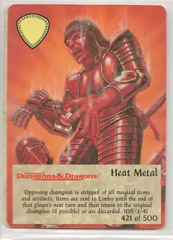 Spellfire 4th Edition Card M/NM 421/500 Heat Metal - Image 1