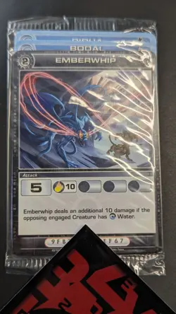 Chaotic Fire And Stone 3 Card Promo Featuring Emberwhip 43/100 Attack Sealed - Image 1