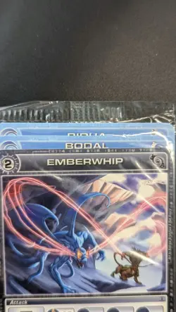 Chaotic Fire And Stone 3 Card Promo Featuring Emberwhip 43/100 Attack Sealed - Image 2