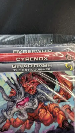 Chaotic Fire And Stone 3 Card Promo Featuring Ginar'rash 34/100 Sealed - Image 2