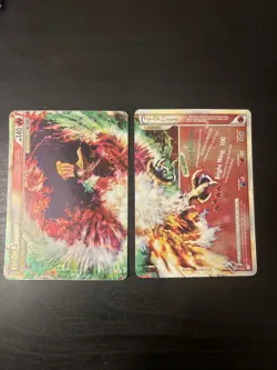 Pokemon Ho-Oh Legends 111/123 & 112/123 Top & Bottom Cards ~ LP - Image 1
