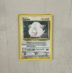 🔥 Chansey 3/102 🔥 Original Holo Rare Base Set Pokemon Card WOTC TCG 1999 - Image 1