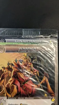 Chaotic Fire And Stone 3 Card Promo Featuring Wamma 24/100 Sealed - Image 2