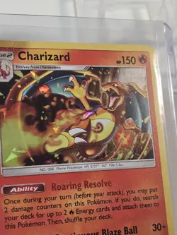 Pokemon Charizard Card 14/181 - Sun & Moon Team Up - Rare Holo - Image 3