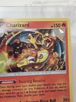 Pokemon Charizard Card 14/181 - Sun & Moon Team Up - Rare Holo - Image 4
