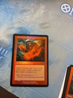 Monstrous Rage Foil Retro Promo Mtg Magic The Gathering - Image 1