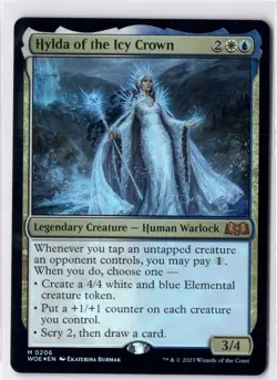 Hylda Of The Icy Crown NM/M* FOIL Wilds Of Eldraine ENGLISH 0206 mtg -UnltdCards - Image 1