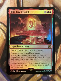 FOIL The Fire Crystal #0135 MTG Final Fantasy Rare - Pack Fresh NM/M 🔥 - Image 1