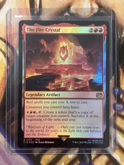 FOIL The Fire Crystal #0135 MTG Final Fantasy Rare - Pack Fresh NM/M 🔥 - Image 3