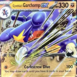 Cynthia's Garchomp ex - Pokemon TCG - DRI - 104/182 - DOUBLE RARE ~ NM - Image 1