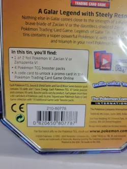 Pokemon TCG Zamazenta V Collector Tin - NEW- Sealed - Image 3
