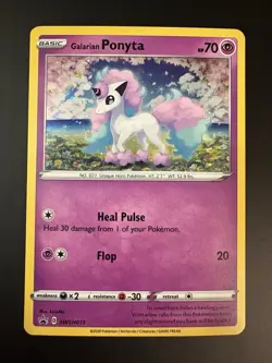 Galarian Ponyta SWSH013 Sword & Shield Black Star Promos Pokemon Cosmo Holo NM - Image 1