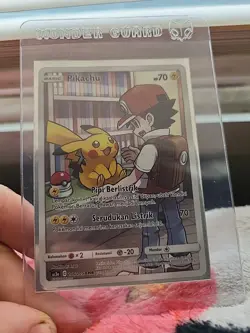 Pikachu Cosmic Eclipse Character Trainer Full Art Pokemon - Image 1