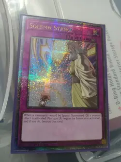 Solemn Strike (Quarter Century Secret Rare) RA02-EN079 25th Anniversary Yugioh - Image 1