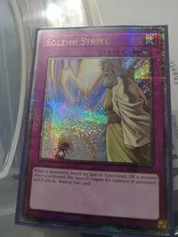 Solemn Strike (Quarter Century Secret Rare) RA02-EN079 25th Anniversary Yugioh - Image 2