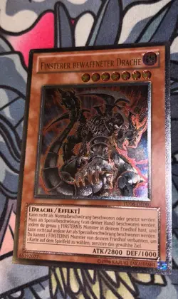 Yu-Gi-Oh! Dark Armed Dragon Ultimate Rare English TU06 German Edition LP - Image 5