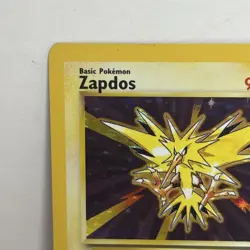 Pokemon TCG Zapdos Base Set Holo Unlimited Rare Card 16/102 LP Condition - Image 2