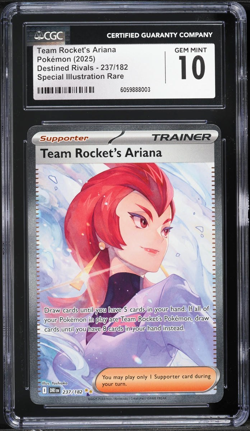 CGC 10 Team Rocket's Ariana ex SIR Destined Rivals 2025 Pokemon Card #237 - Image 1
