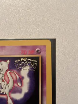 1999 Pokemon The First Movie Mewtwo Black Star WB Promo Stamp Card #3 EX-NM - Image 3