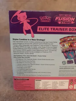 Pokemon TCG Sealed Cards ETB Elite Trainer Box Sword & Shield Fushion Strike MEW - Image 5