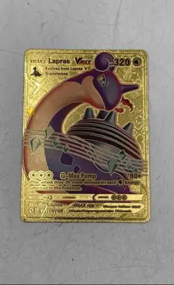 Pokemon TCG Lapras VMAX SV111/SV122 HP320 Gold Foil G-Max Pump Card - Image 2