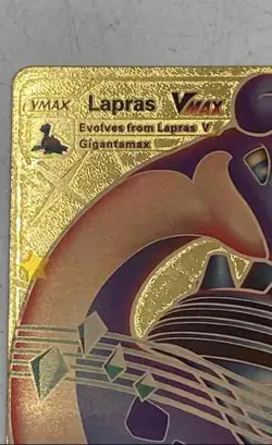 Pokemon TCG Lapras VMAX SV111/SV122 HP320 Gold Foil G-Max Pump Card - Image 3