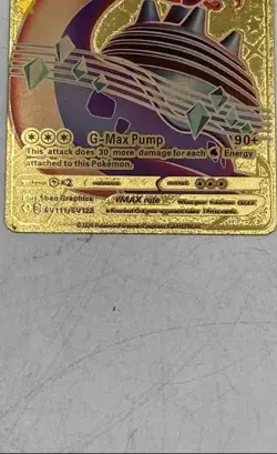 Pokemon TCG Lapras VMAX SV111/SV122 HP320 Gold Foil G-Max Pump Card - Image 4