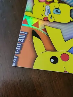 LP! RAINBOW Topps Pokemon Pikachu Toothbrush P04 of 6 Series 3 Puzzle Card - Image 2