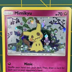 Mimikyu Promo SM163 Team Up Blister Pokemon Card Sun & Moon Holo - Image 3