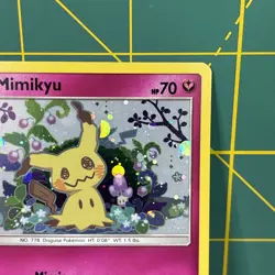 Mimikyu Promo SM163 Team Up Blister Pokemon Card Sun & Moon Holo - Image 5