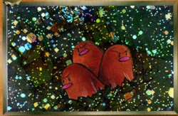 Dark Dugtrio Pokemon Card - Japanese Team Rocket Gang #051 - Moderately Played - Image 2