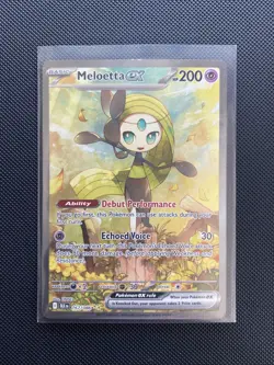 Meloetta EX 167/086 SIR Black Bolt Scarlett & Violet Pokemon Card - Near Mint - Image 1