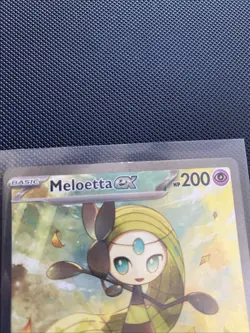 Meloetta EX 167/086 SIR Black Bolt Scarlett & Violet Pokemon Card - Near Mint - Image 3