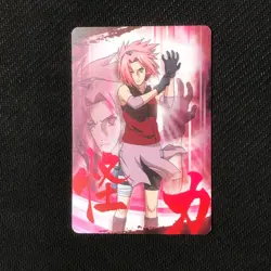 S0385 Sakura 016 Japanese Anime Naruto Card Bandai Super Rare - Image 1