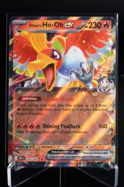 Ethan's Ho-Oh EX 039/182 Destined Rivals Holo Pokemon Card TCG NM - Image 1