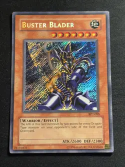 Buster Blader BPT-008 Yu-Gi-Oh Secret Rare Card Near Mint NM - Image 1