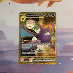 Team Rockets Crobat EX 242/182 Hyper Rare Gold Card Destined Rivals Series - Image 1