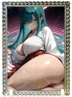 Goddess Story: #3/3 Spicy 2 Side Diamond Metal Anime Waifu CCG Card - Image 2