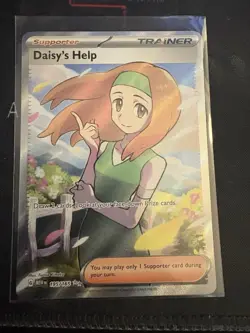Pokemon TCG Daisy's Help Scarlet & Violet Trainer 151 Full Art UR Card 195/165 - Image 1