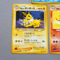 Pokemon Card Light Vaporeon Jolteon Flareon Old Back 1996 NM-EX Japanese k991 - Image 3