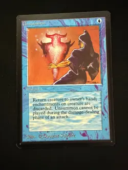 Magic the Gathering: Beta Unsummon MTG Beta - Image 1