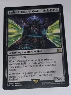 x1 Zodiark, Umbral God FIN Final Fantasy MTG 128 M/NM 1x - Image 1