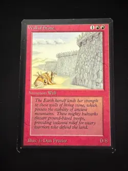 Magic the Gathering: Beta Wall of Stone MTG Beta - Image 1