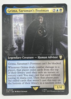 MTG Grima, Saruman's Footman #140 Extended Art The Lord of the Rings Magic LOTR - Image 1