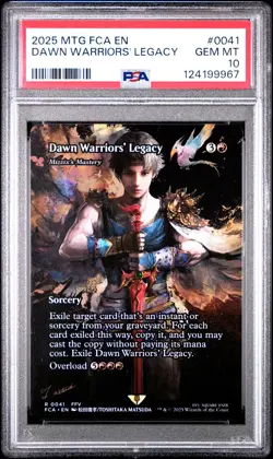 2025 MTG FINAL FANTASY: THROUGH THE AGES #0041 DAWN WARRIORS' LEGACY PSA 10 - Image 1